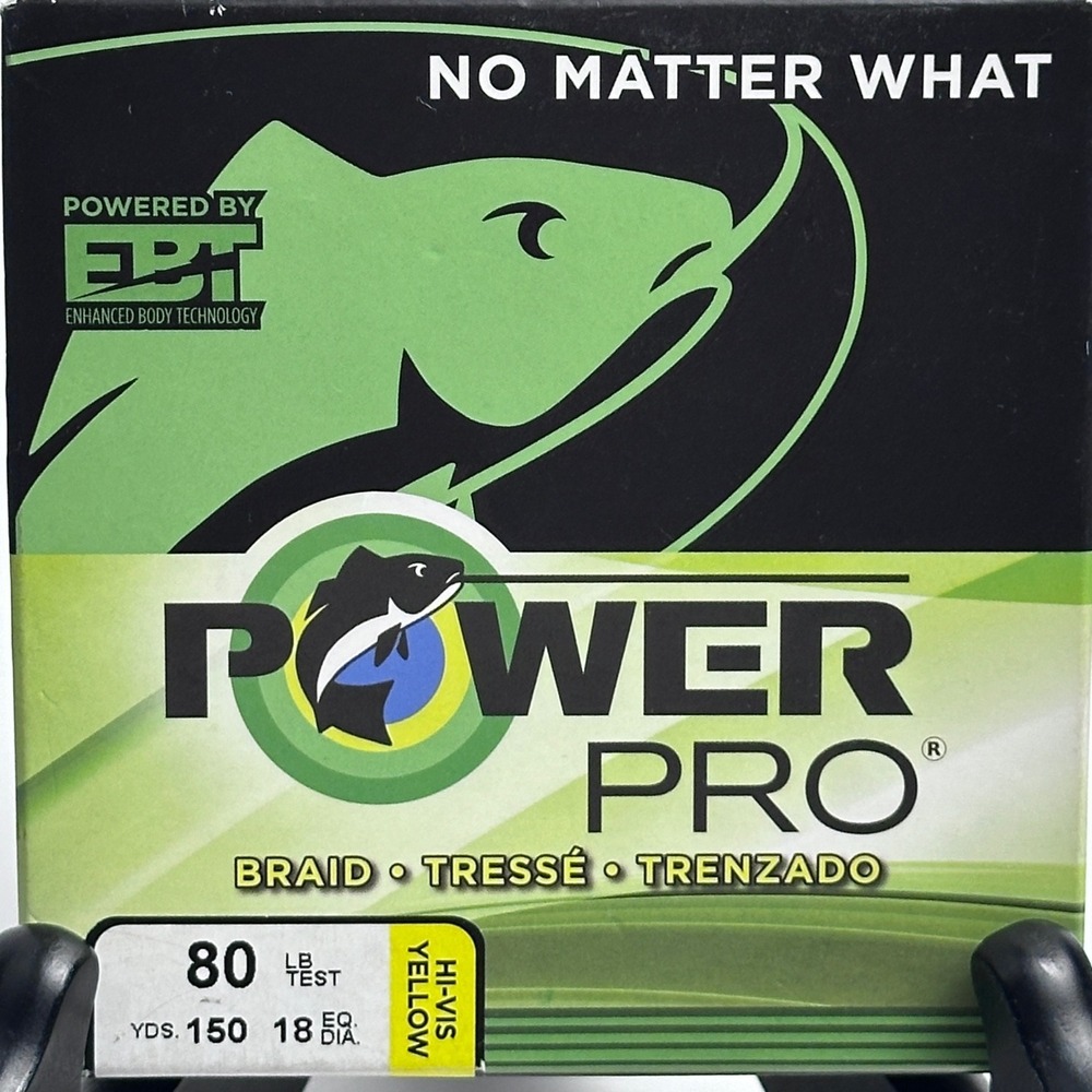 Power Pro 80 LB Test 150 YD Hi-Vis Yellow Braided Fishing Line‎ NEW